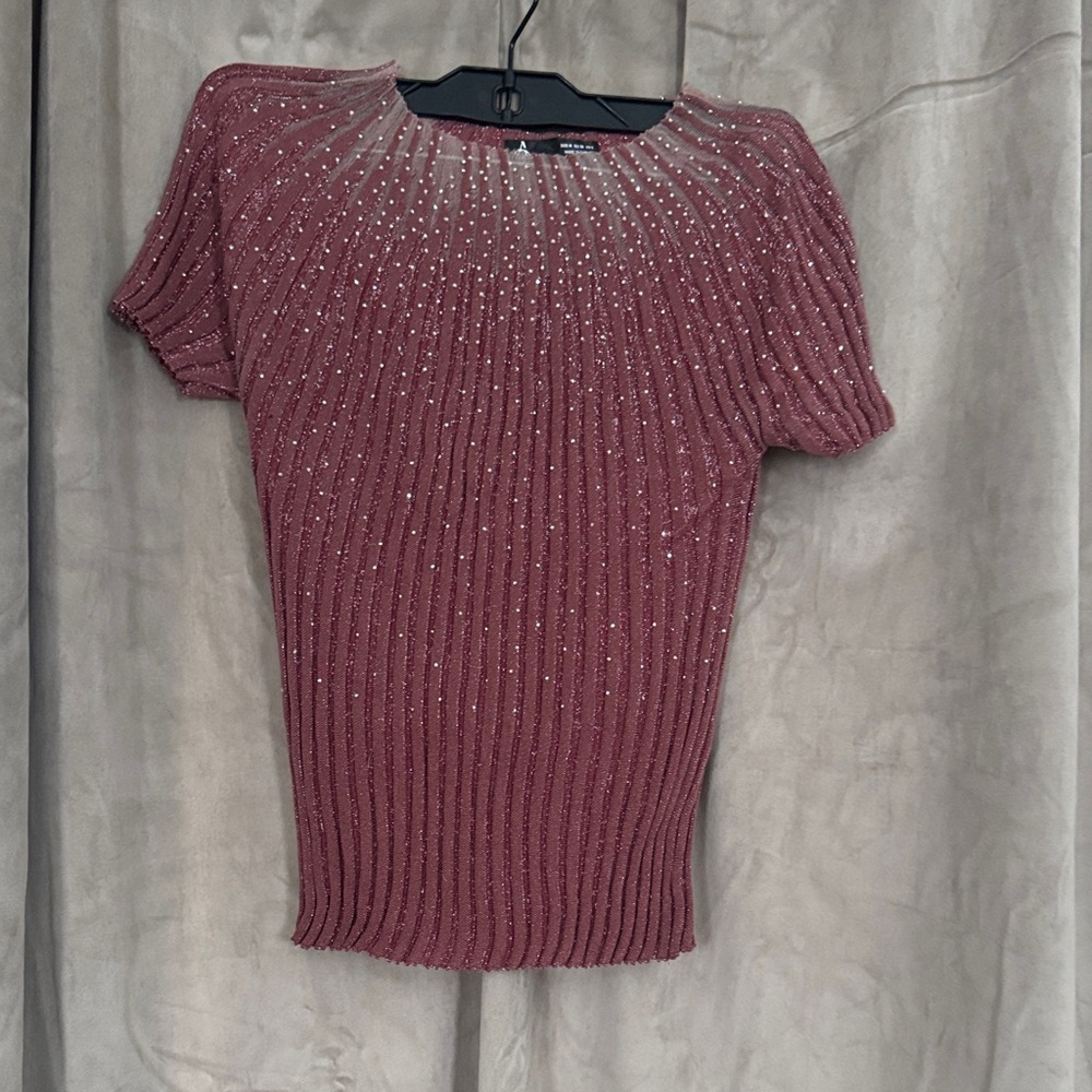Elegant Pink Knit Top